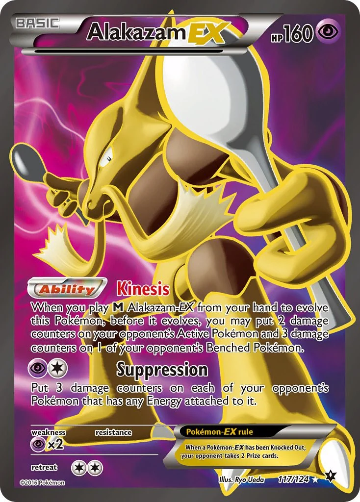 Alakazam EX (Full Art) 117/124 - (XY - Fates Collide) (Ultra Rare) Holofoil