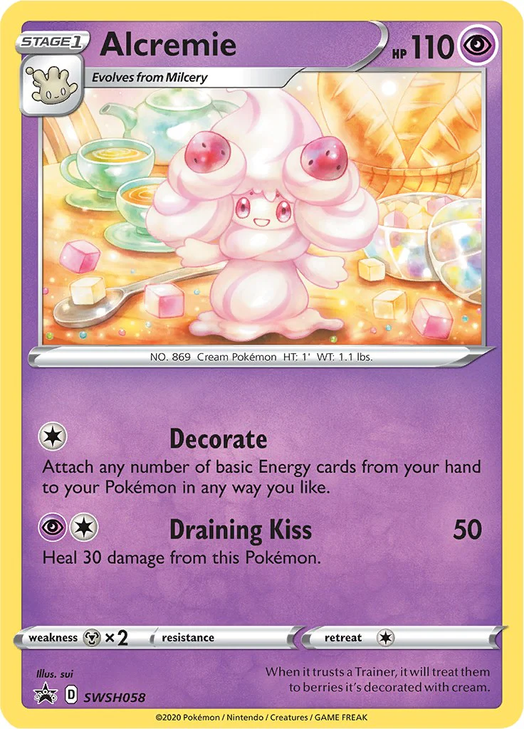 Alcremie - SWSH058 - (SWSH: Sword & Shield Promo Cards) (Promo)