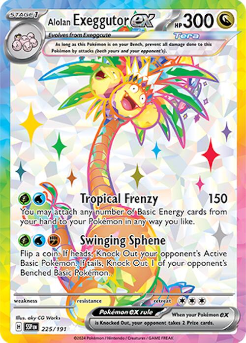 Alolan Exeggutor ex - 225/191 - (SV08: Surging Sparks) (Ultra Rare)