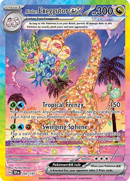 Alolan Exeggutor ex - 242/191 - (SV08: Surging Sparks) (Special Illustration Rare) Holofoil