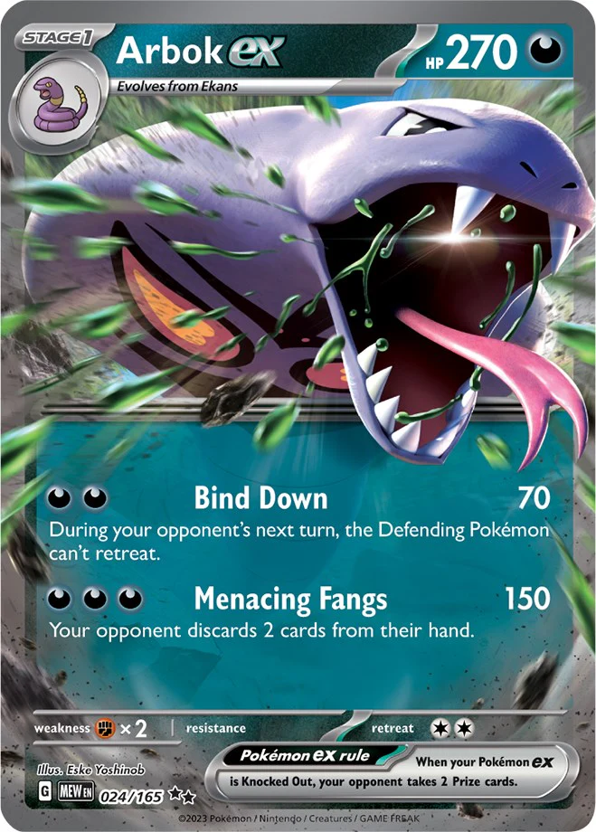 Arbok ex - 024/165 - (SV: Scarlet & Violet 151) (Double Rare)