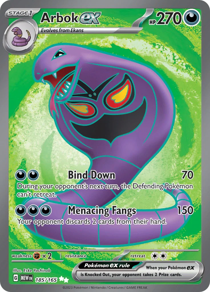 Arbok ex - 185/165 - (SV: Scarlet & Violet 151) (Ultra Rare)
