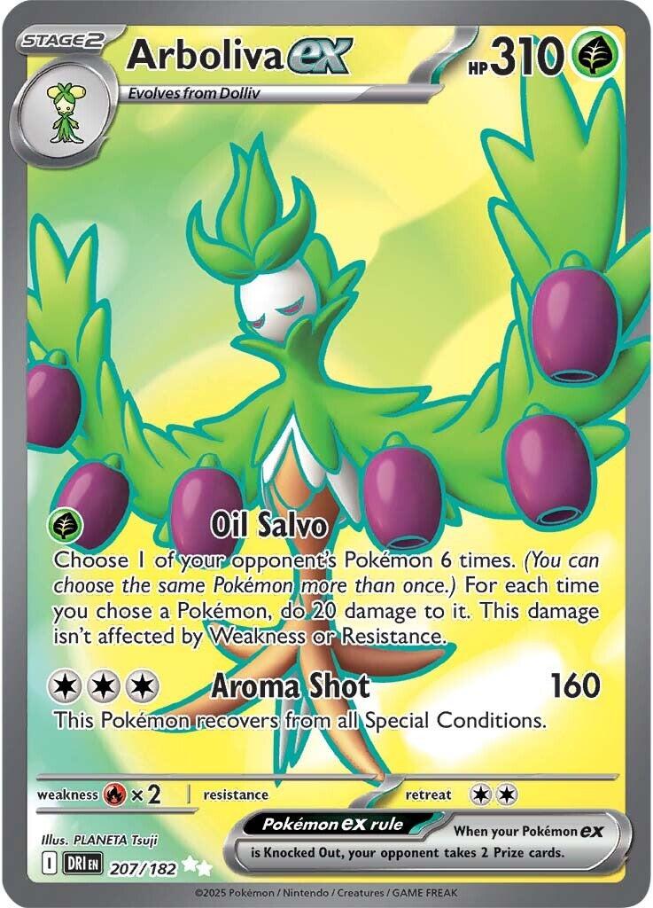 Arboliva ex - 207/182 - (SV10: Destined Rivals) (Ultra Rare) Holofoil