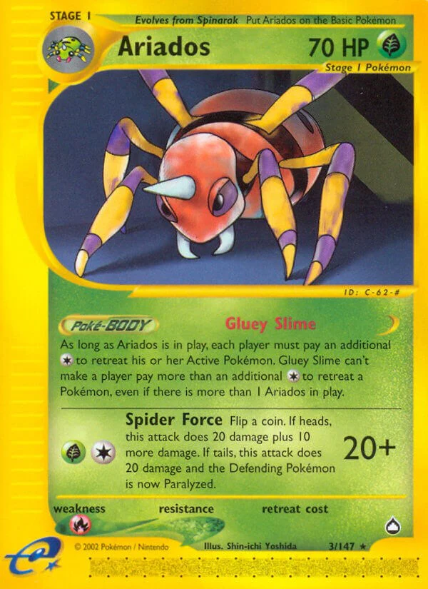 Ariados 003/147 - (Aquapolis) (Rare) Normal
