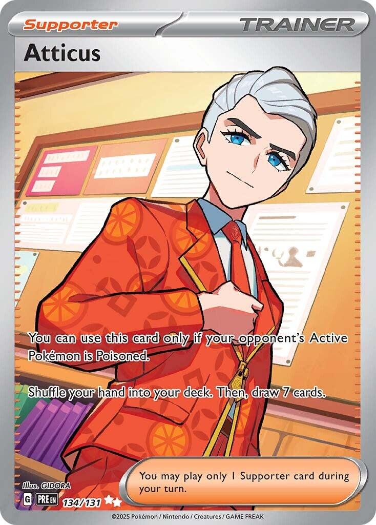 Atticus - 134/131 - (SV: Prismatic Evolutions) (Ultra Rare) Holofoil