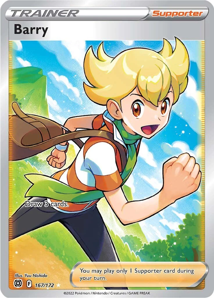 Barry (Full Art) 167/172 - (SWSH09: Brilliant Stars) (Ultra Rare) Holofoil