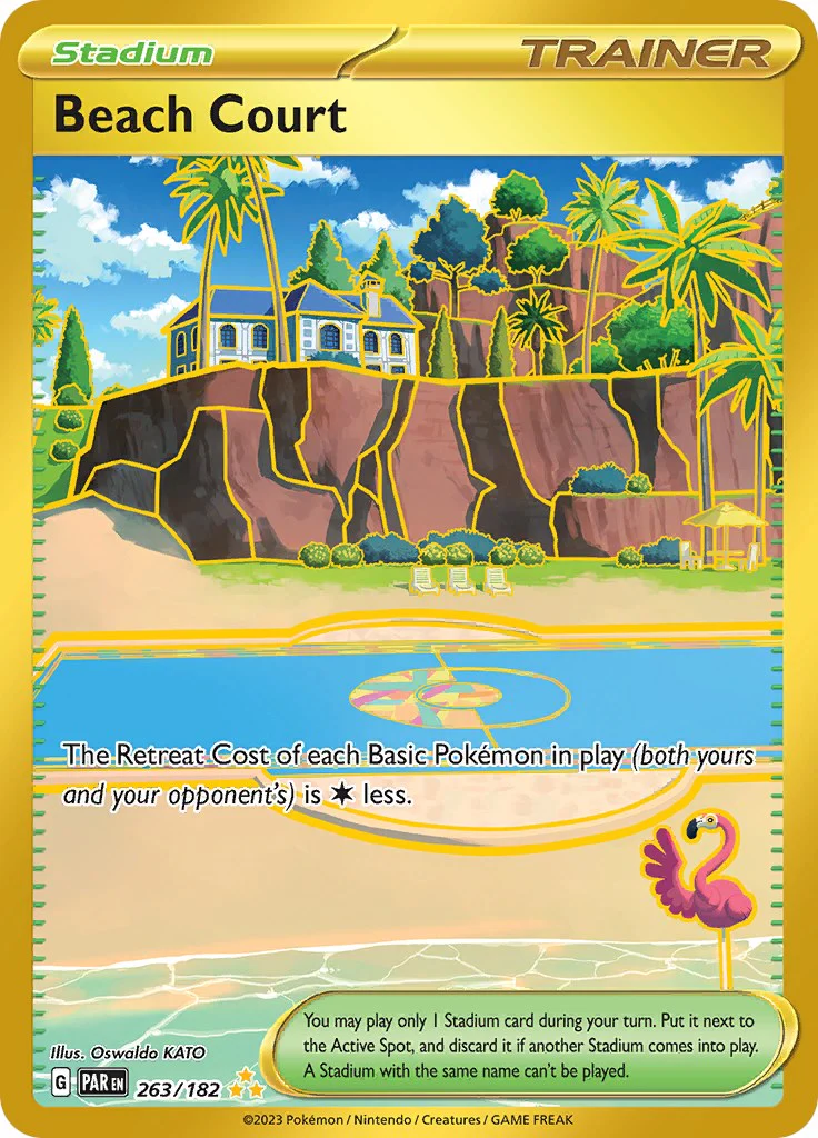 Beach Court - 263/182 - (SV04: Paradox Rift) (Hyper Rare)