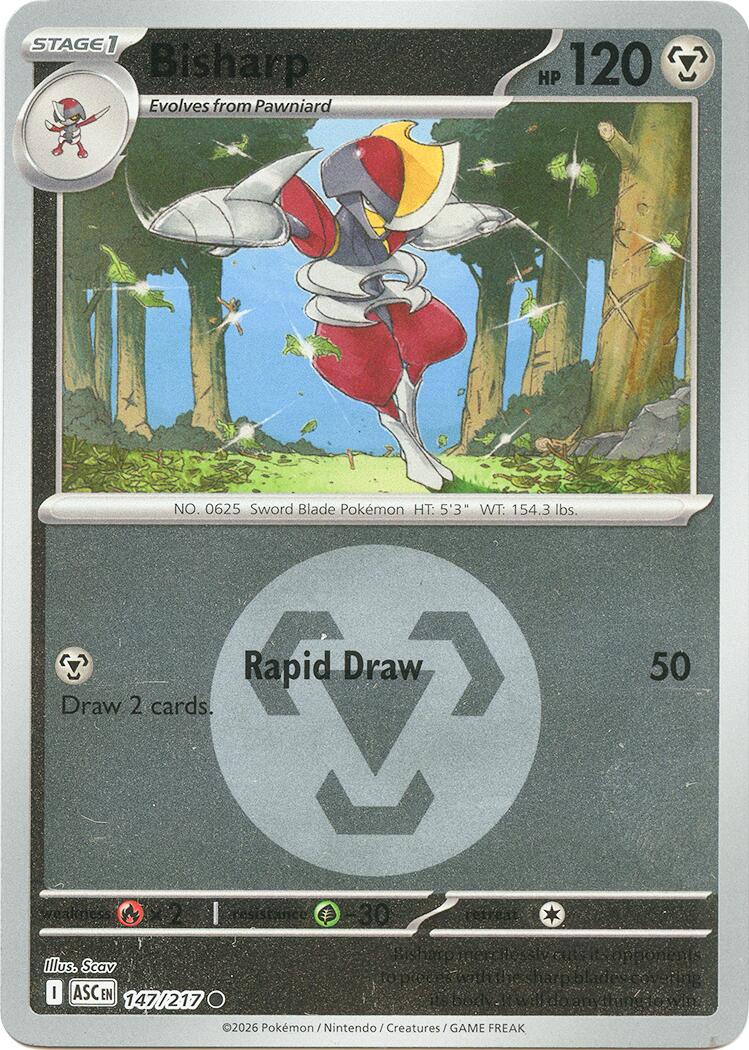 Bisharp (Energy Symbol Pattern) 147/217 - (ME: Ascended Heroes) (Common) (Reverse Holofoil)
