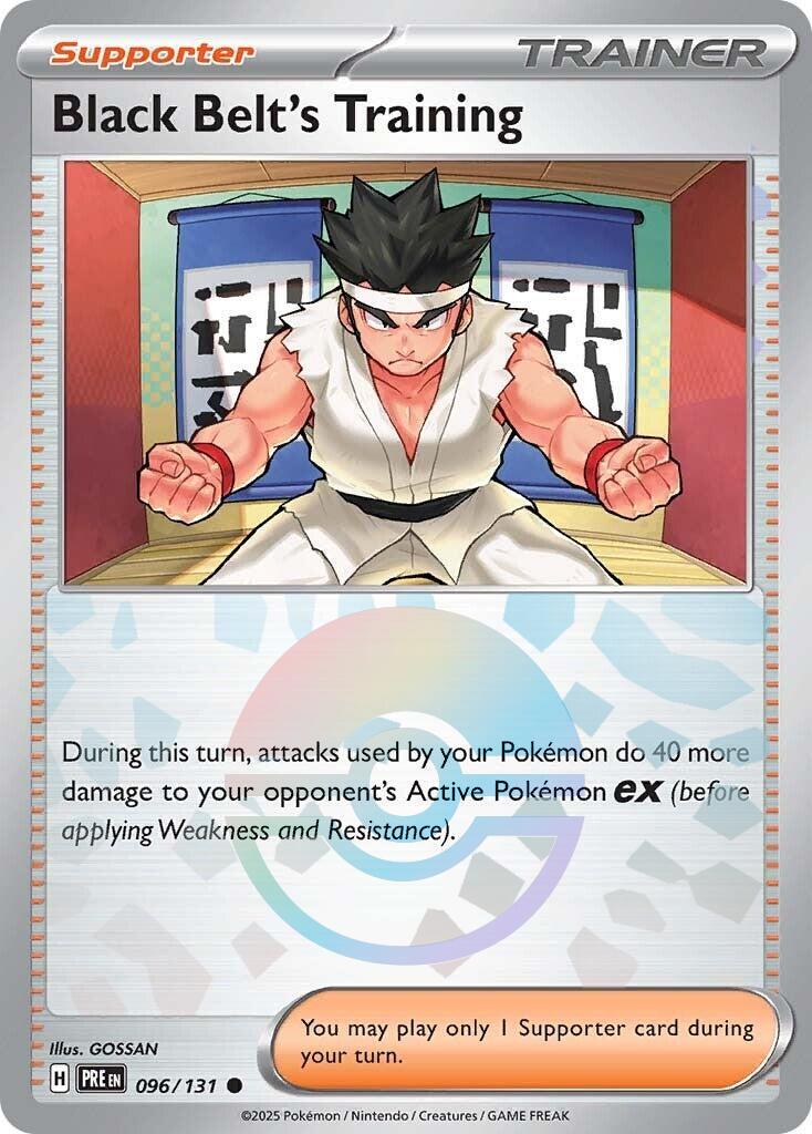 Black Belt's Training - 096/131 (Poke Ball Pattern) - (SV: Prismatic Evolutions) (Common)