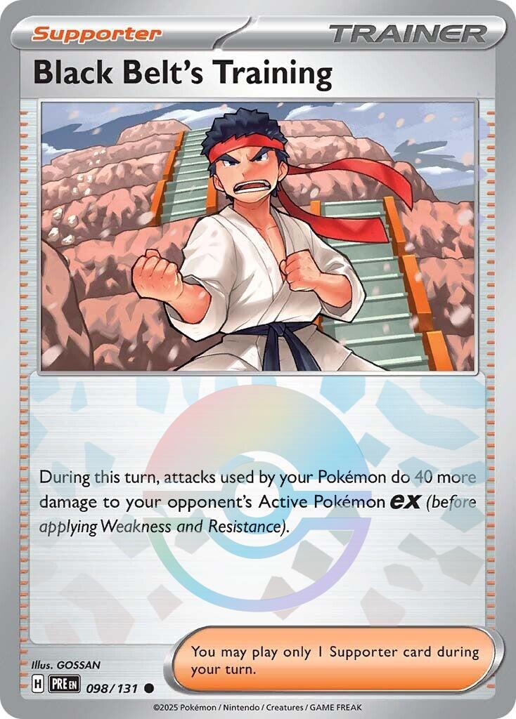 Black Belt's Training - 098/131 (Poke Ball Pattern) - (SV: Prismatic Evolutions) (Common)