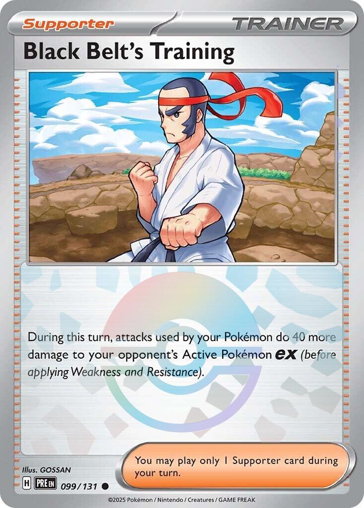 Black Belt's Training - 099/131 (Poke Ball Pattern) - (SV: Prismatic Evolutions) (Common)