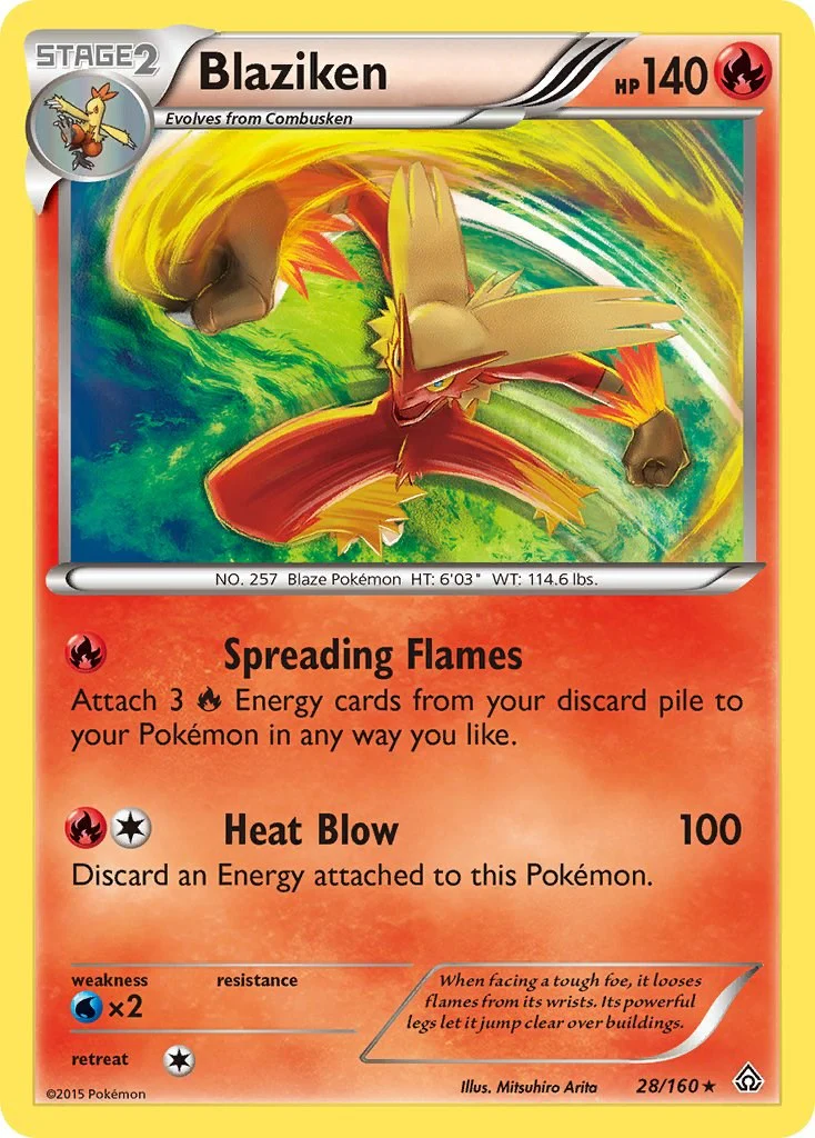 Blaziken 28/160 - (XY - Primal Clash) (Holo Rare) Holofoil