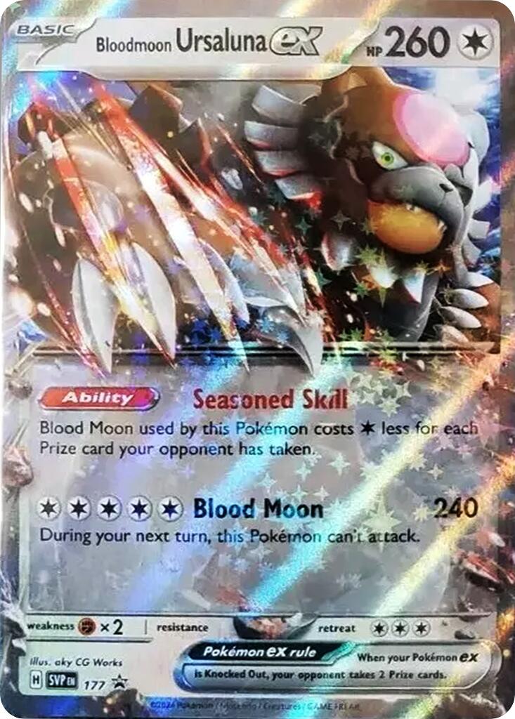 Bloodmoon Ursaluna ex - 177 - (SV: Scarlet & Violet Promo Cards) (Promo) Holofoil