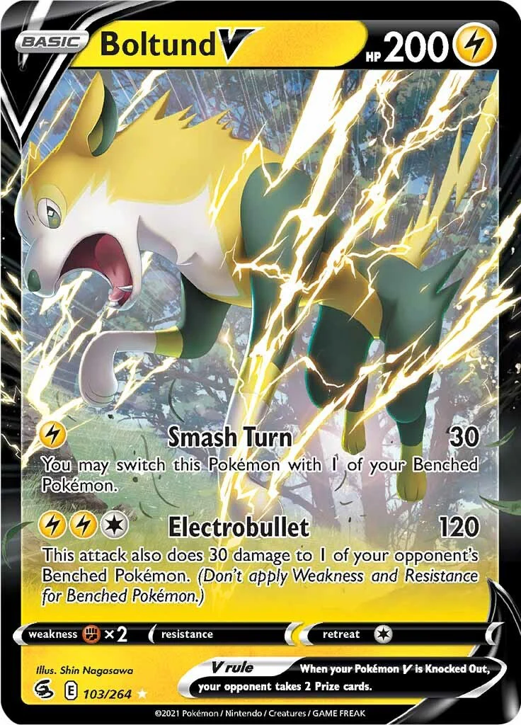 Boltund V 103/264 - (SWSH08: Fusion Strike) (Ultra Rare) Holofoil