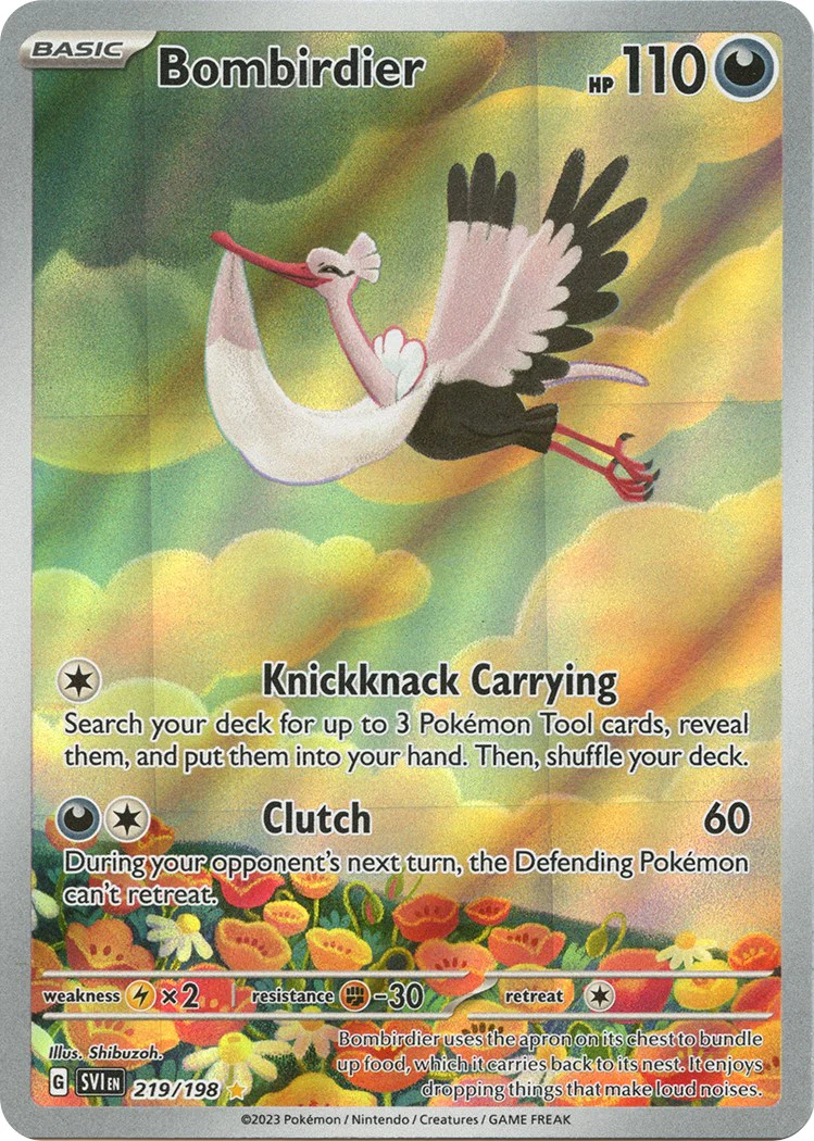 Bombirdier - 219/198 - (SV01: Scarlet & Violet Base Set) (Illustration Rare) Holofoil