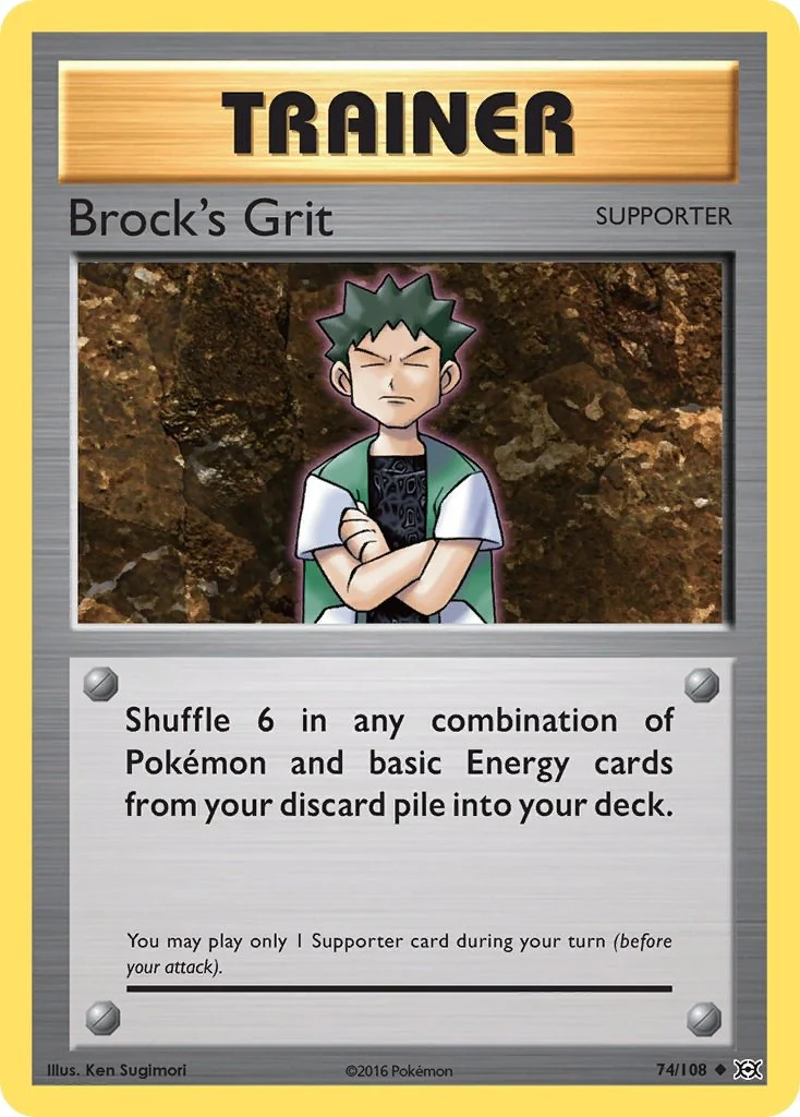 Brock's Grit 74/108 - (XY - Evolutions) (Uncommon) Normal
