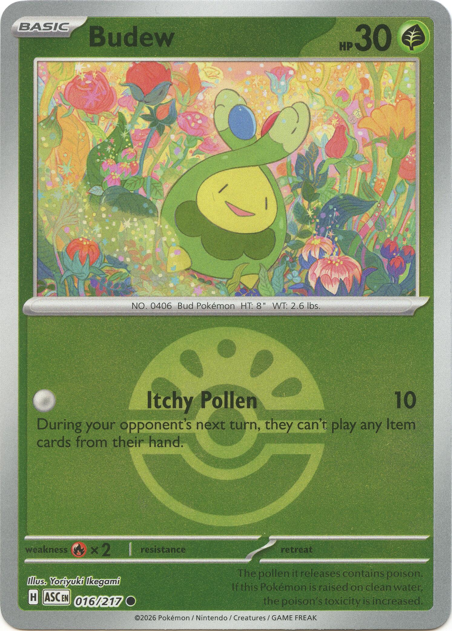 Budew - 016/217 (Friend Ball) - (ME: Ascended Heroes) (Common)