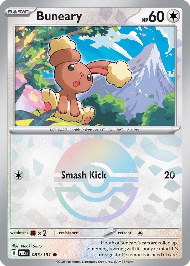 Buneary (Poke Ball Pattern) 083/131 - (SV: Prismatic Evolutions) (Common) Holofoil