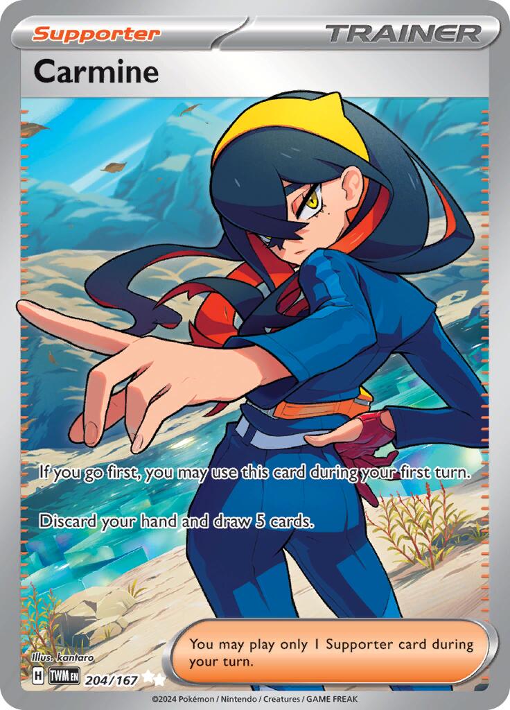 Carmine - 204/167 - (SV06: Twilight Masquerade) (Ultra Rare) Holofoil