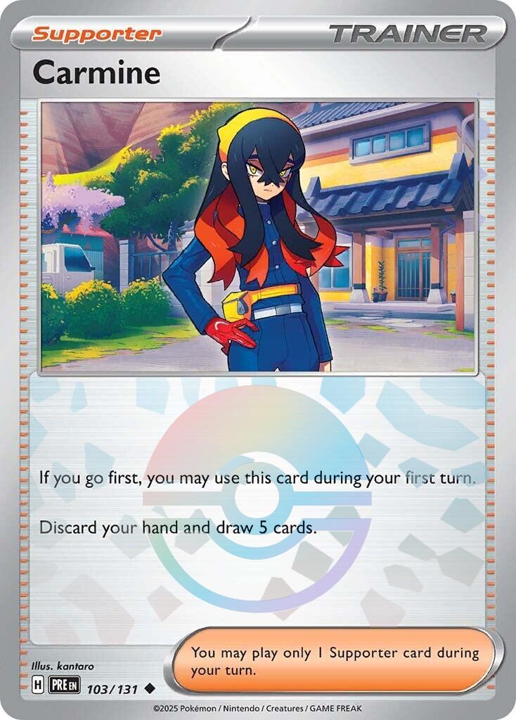 Carmine (Poke Ball Pattern) 103/131 - (SV: Prismatic Evolutions) (Uncommon) Holofoil