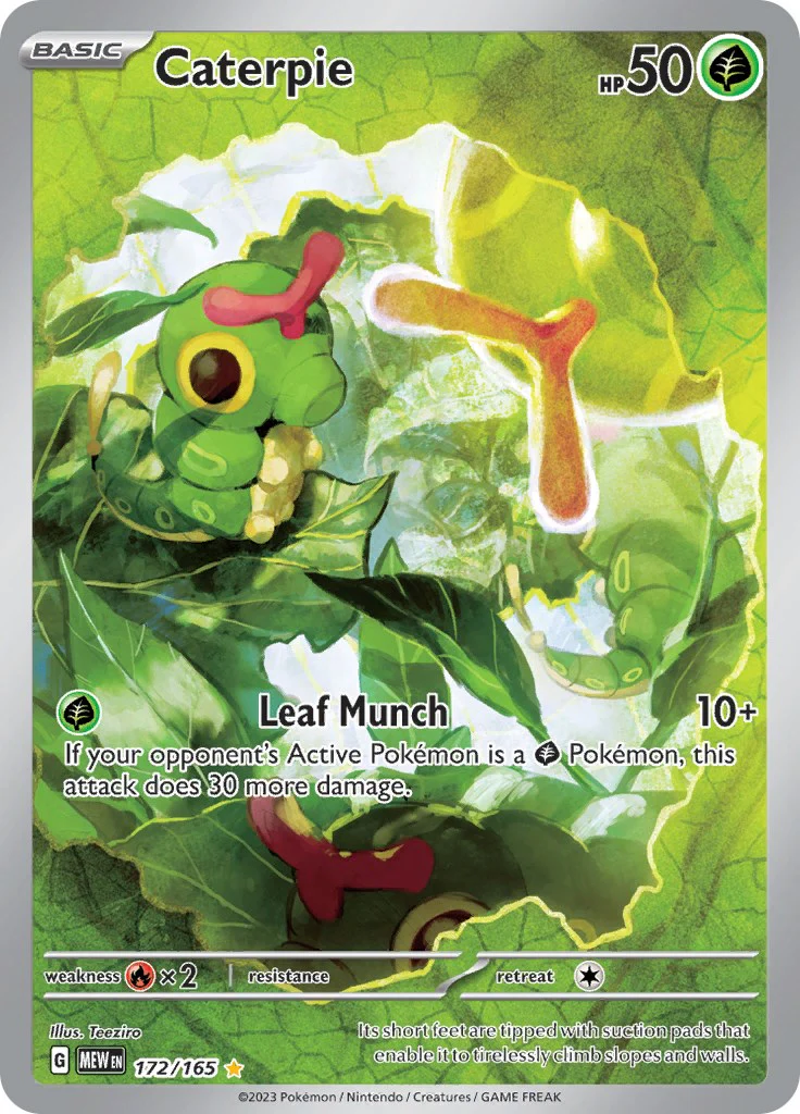 Caterpie - 172/165 - (SV: Scarlet & Violet 151) (Illustration Rare)