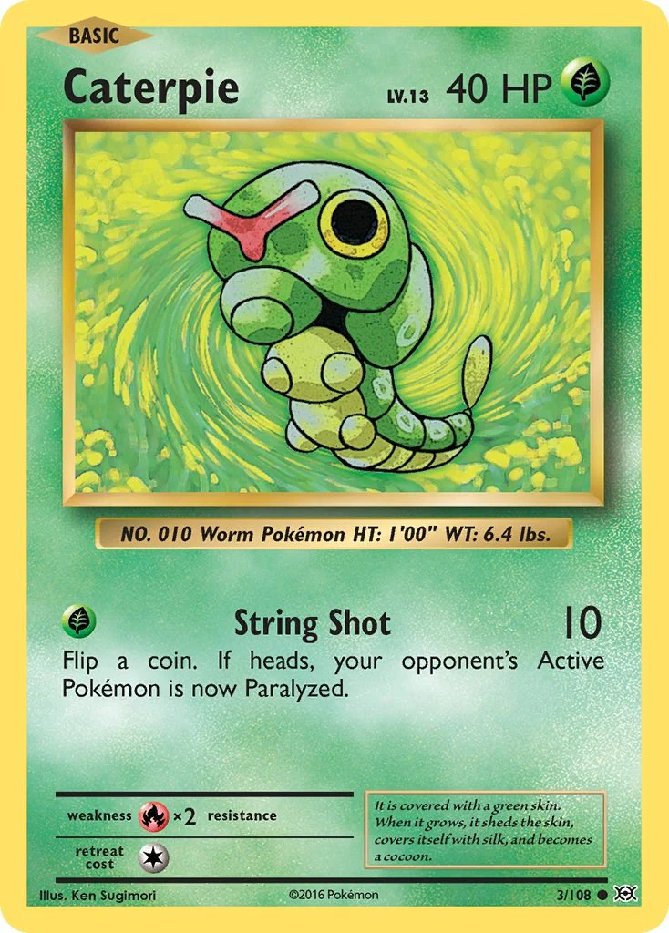 Caterpie 3/108 - (XY - Evolutions) (Common) Normal
