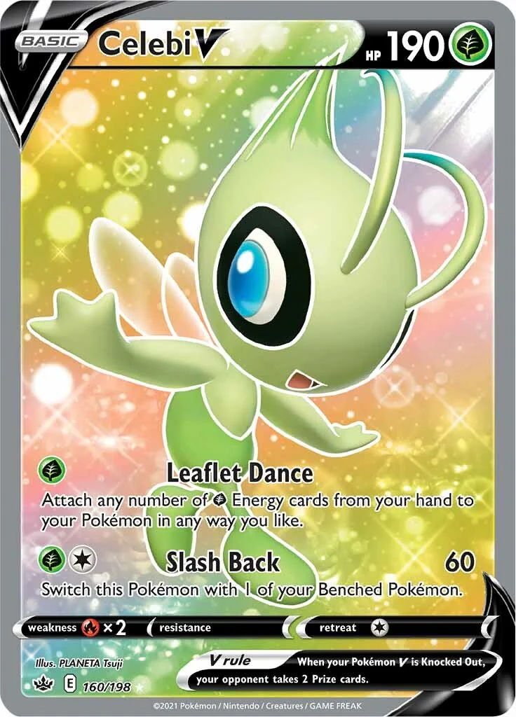 Celebi V (Full Art) 160/198 - (SWSH06: Chilling Reign) (Ultra Rare) Holofoil