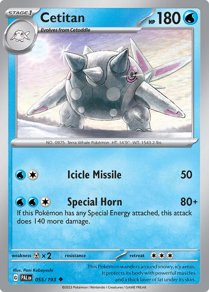 Cetitan - 055/193 - (SV02: Paldea Evolved) (Uncommon) (Reverse Holofoil)