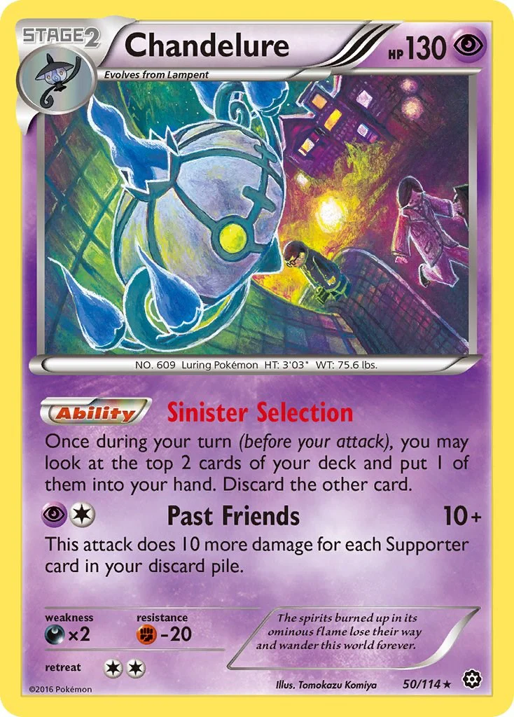 Chandelure 50/114 - (XY - Steam Siege) (Holo Rare) Holofoil
