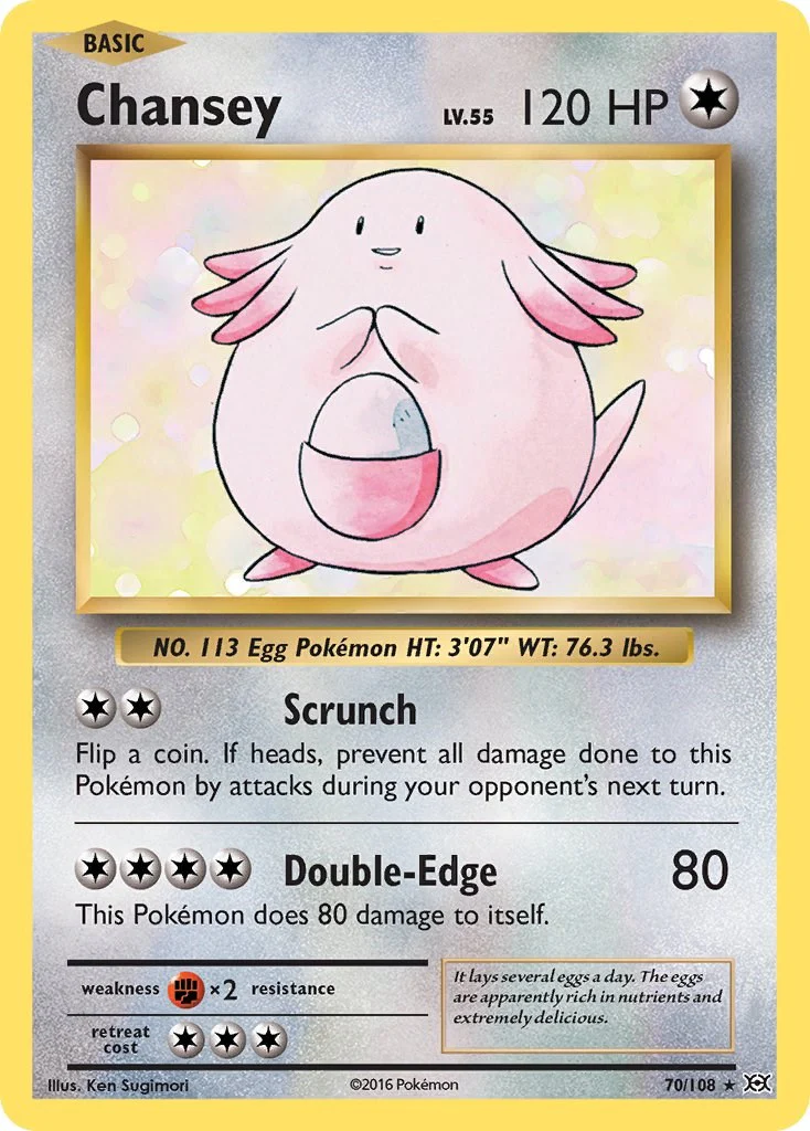 Chansey 70/108 - (XY - Evolutions) (Holo Rare) Holofoil