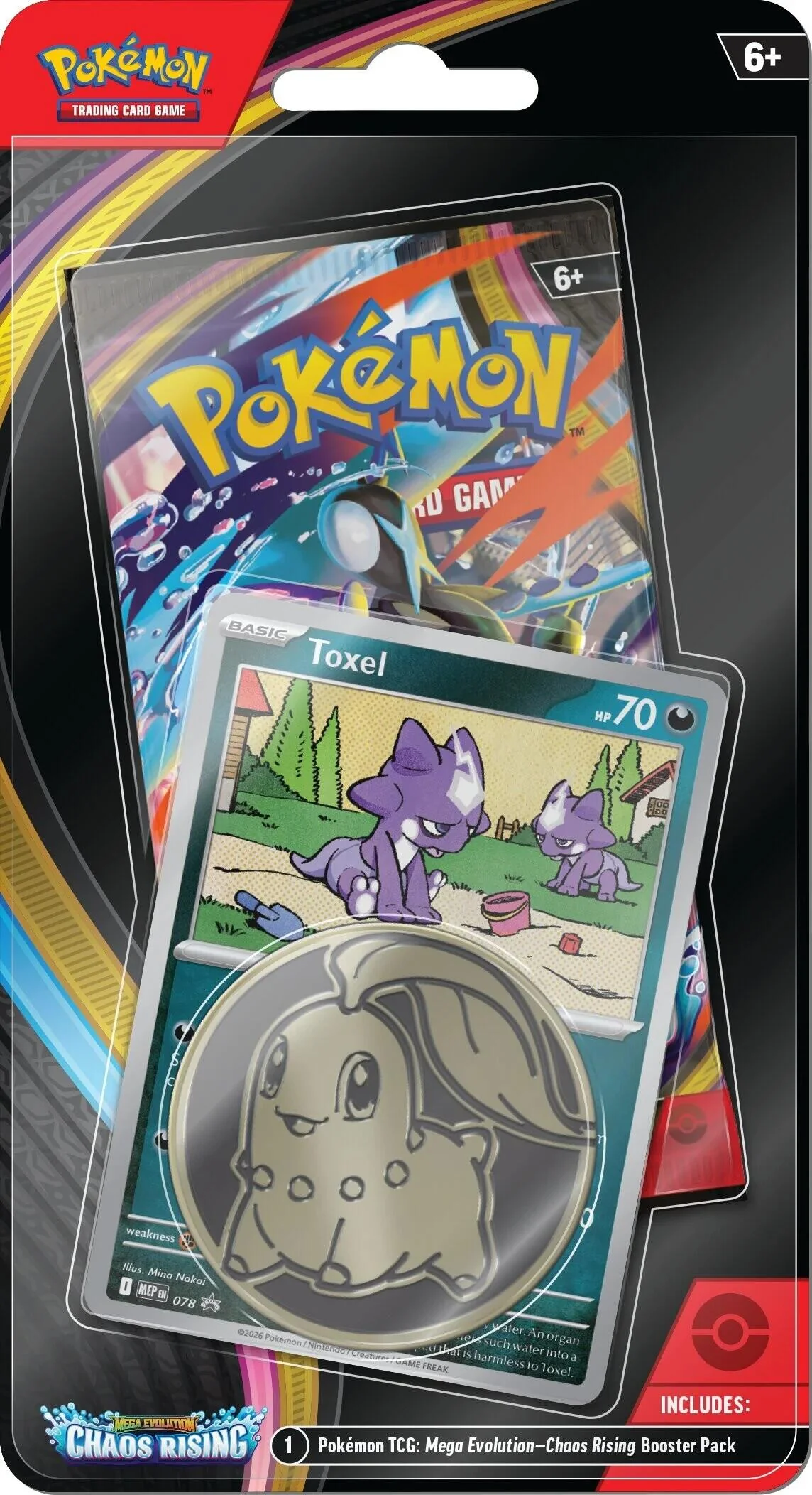 Pokemon TCG: Chaos Rising Single Pack Blister [Toxel]