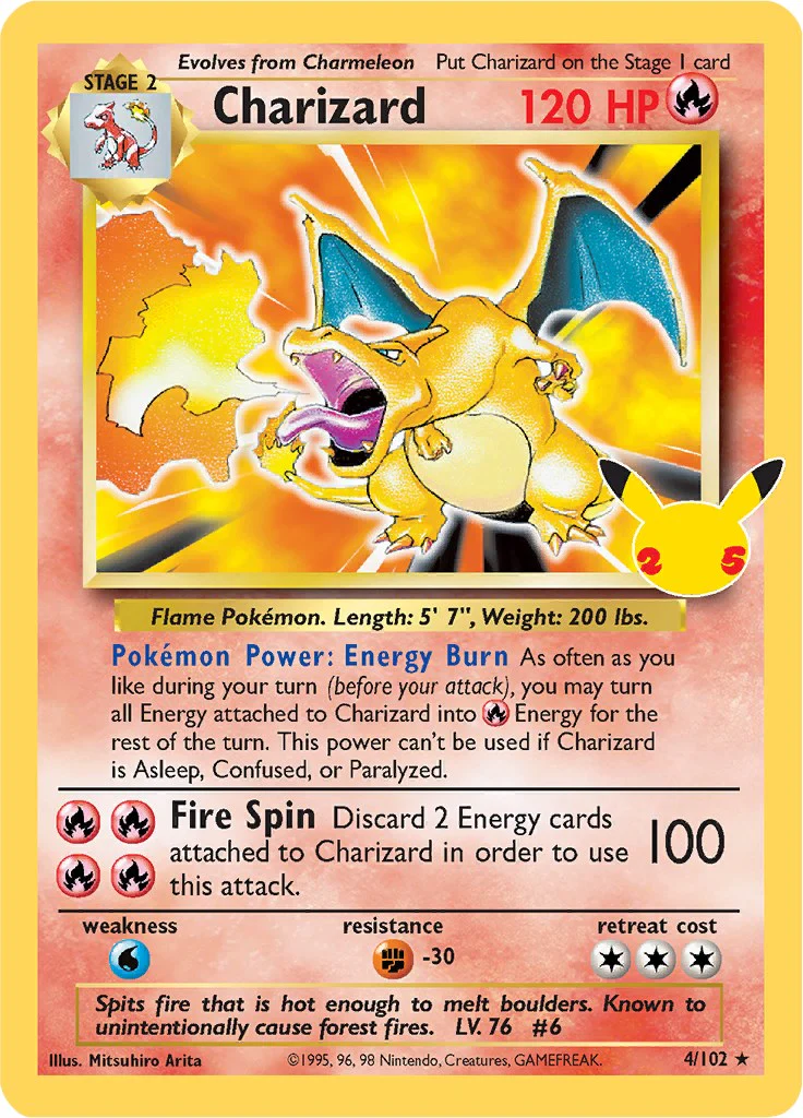 Charizard 4/102 - (Celebrations: Classic Collection) (Classic Collection) Holofoil