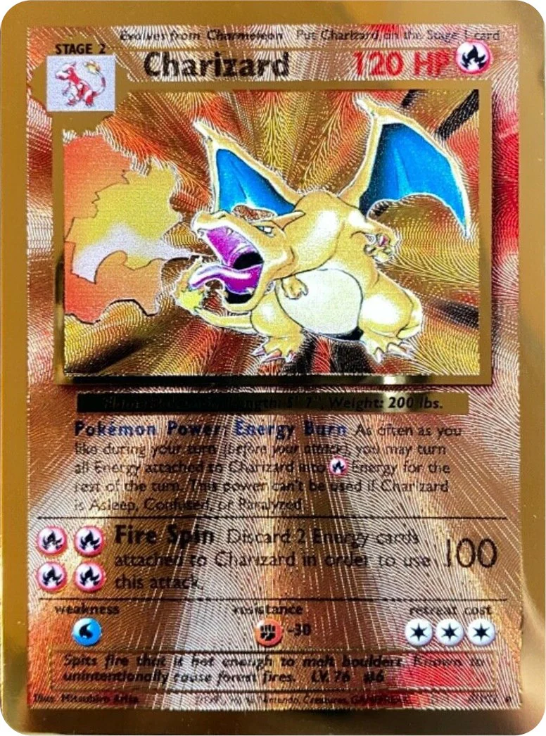 Charizard (Celebrations Metal Card) 004/102 - (Miscellaneous Cards & Products) (Promo) Holofoil