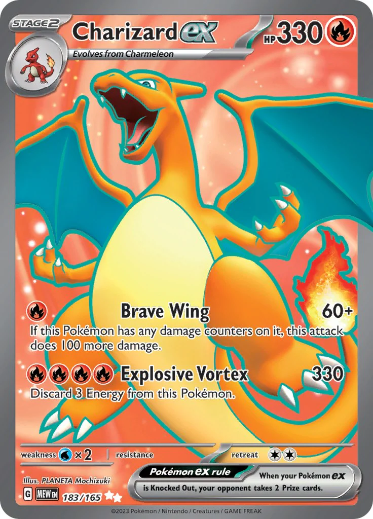 Charizard ex - 183/165 - (SV: Scarlet & Violet 151) (Ultra Rare)