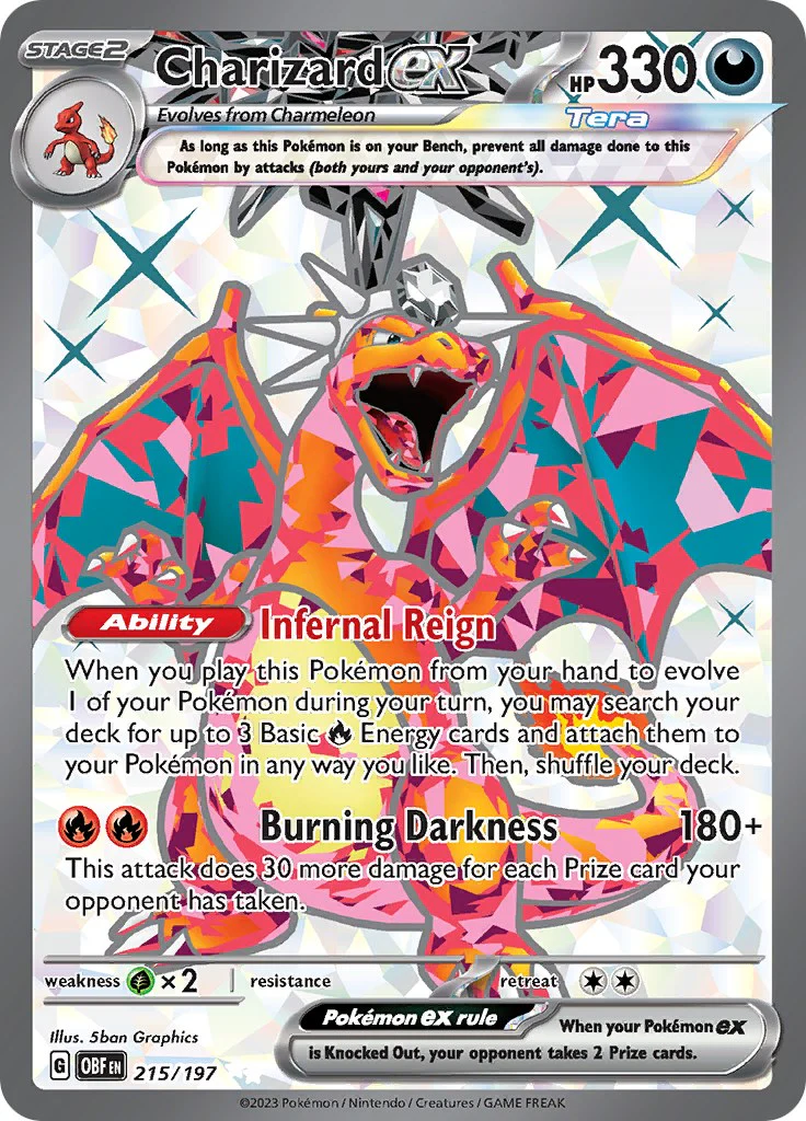 Charizard ex - 215/197 - (SV03: Obsidian Flames) (Ultra Rare)