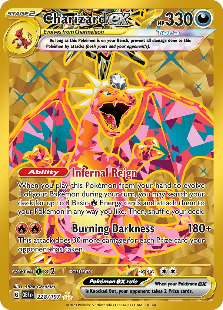 Charizard ex - 228/197 - (SV03: Obsidian Flames) (Hyper Rare)