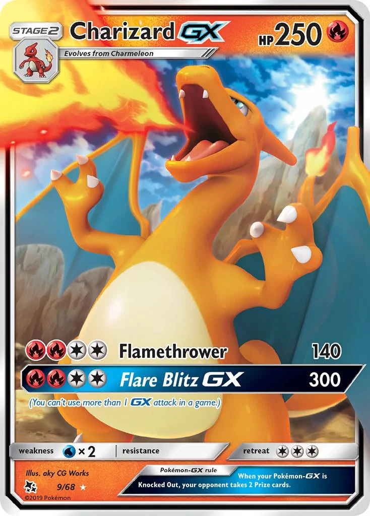 Charizard GX 9/68 - (Hidden Fates) (Ultra Rare) Holofoil