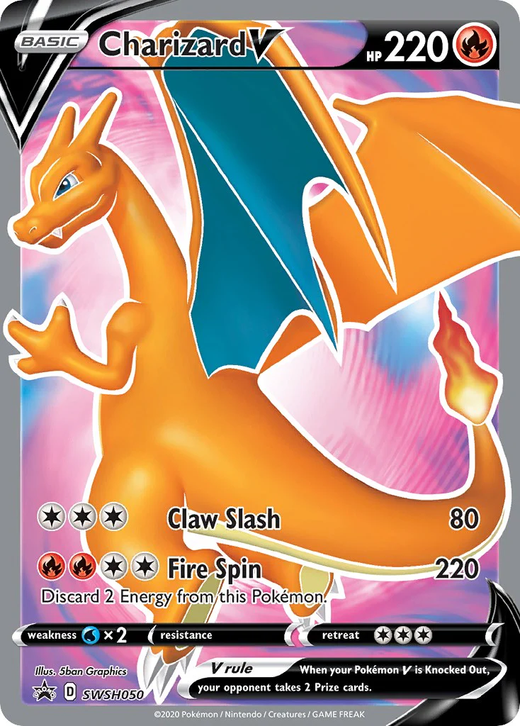 Charizard V - SWSH050 - (SWSH: Sword & Shield Promo Cards) (Promo)