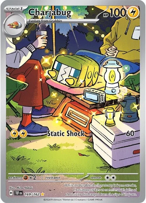 Charjabug - 169/162 - (SV05: Temporal Forces) (Illustration Rare) Holofoil