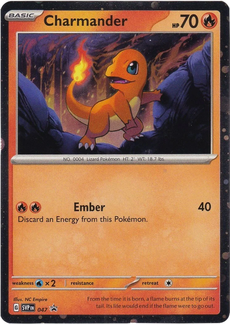 Charmander - 047 (Cosmos Holo) 047 - (SV: Scarlet & Violet Promo Cards) (Promo) Holofoil