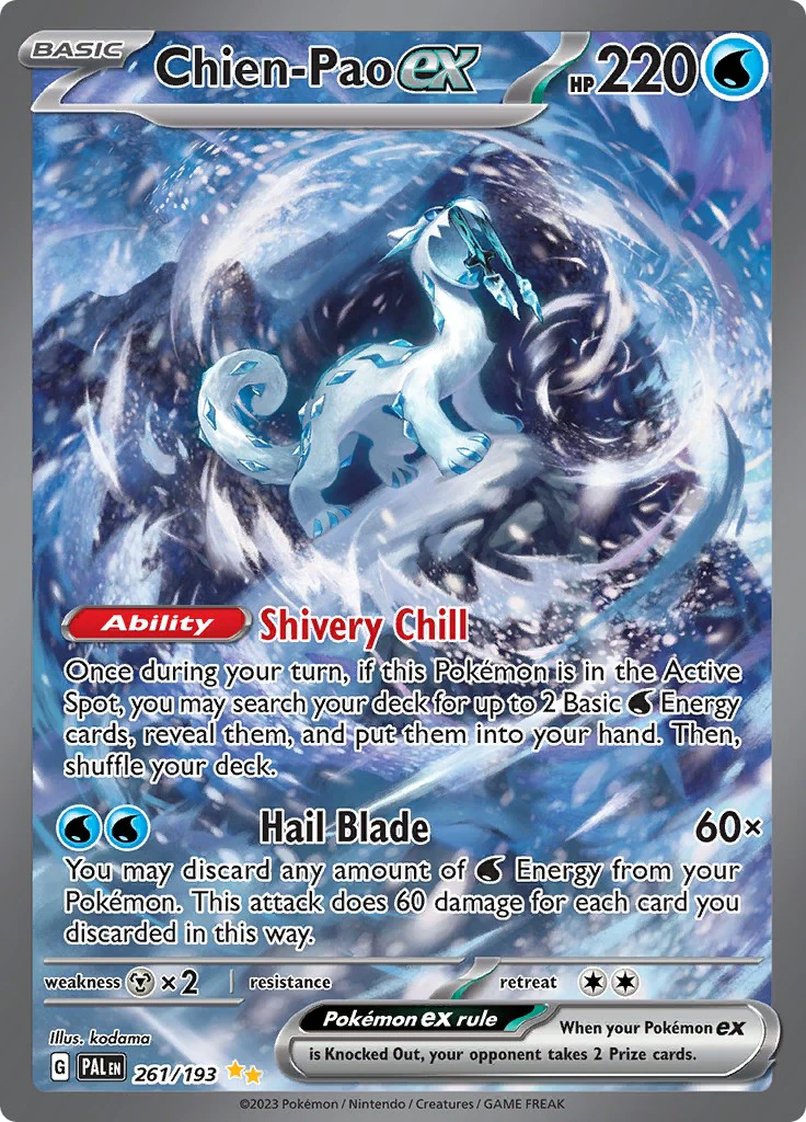 Chien-Pao ex - 261/193 - (SV02: Paldea Evolved) (Special Illustration Rare) Holofoil