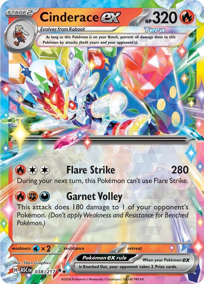 Cinderace ex - (ME: Ascended Heroes) (Double Rare)