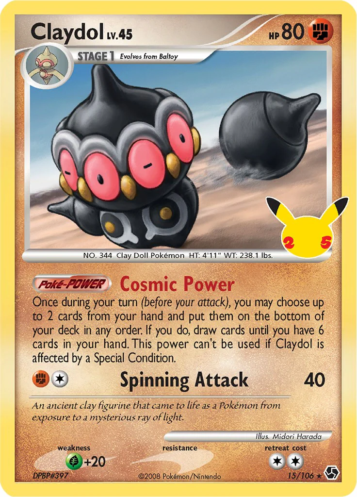 Claydol 15/106 - (Celebrations: Classic Collection) (Classic Collection) Holofoil