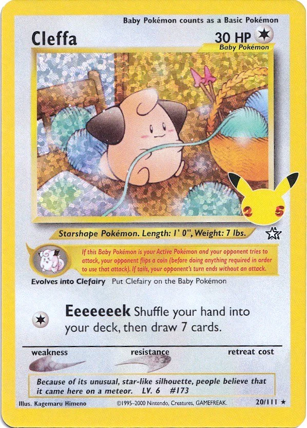 Cleffa 20/111 - (Celebrations: Classic Collection) (Classic Collection) Holofoil