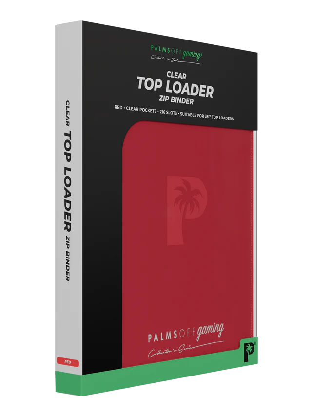 Collector's Series Top Loader Zip Binder - 9 Pocket - Red - Image 8