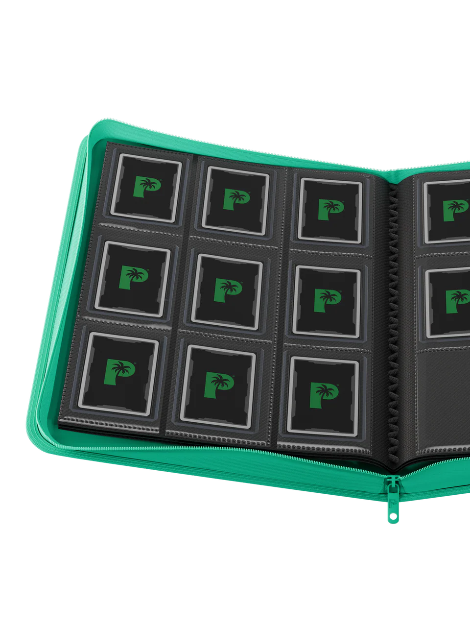 Collector's Series Top Loader Zip Binder - 9 Pocket - Turquoise - Image 2