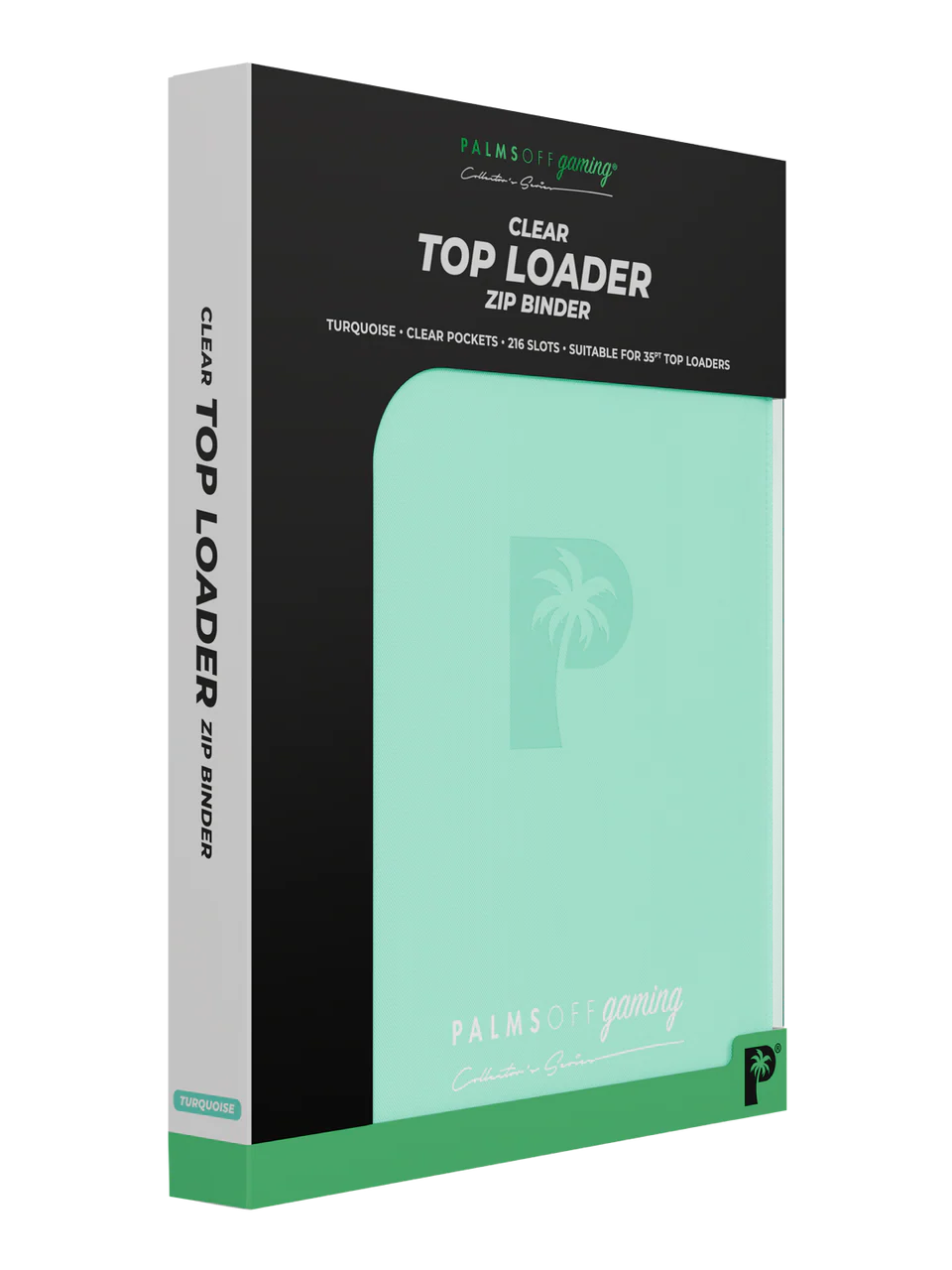 Collector's Series Top Loader Zip Binder - 9 Pocket - Turquoise - Image 8