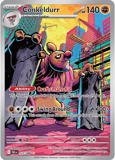 Conkeldurr - 127/086 - (SV: Black Bolt) (Illustration Rare)