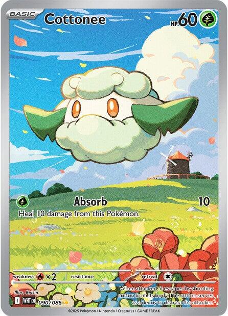 Cottonee - 090/086 - (SV: White Flare) (Illustration Rare)