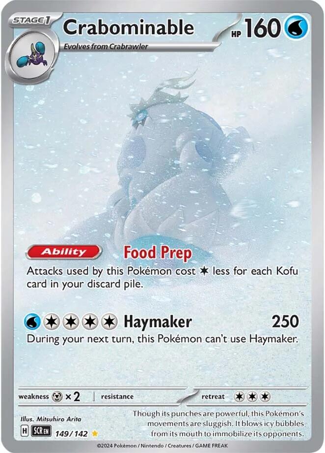 Crabominable - 149/142 - (SV07: Stellar Crown) (Illustration Rare) Holofoil
